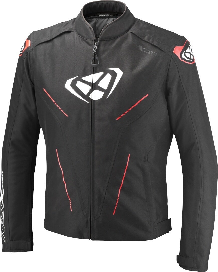 Ixon Prodigy Waterproof Motocycle Textile Jacket black/red/white 4XL Figure 1