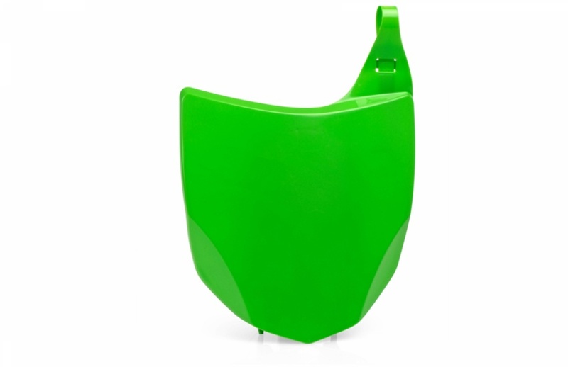 POLISPORT Plăcuța frontală verde Kawasaki KX250F/KX450F Figura 1