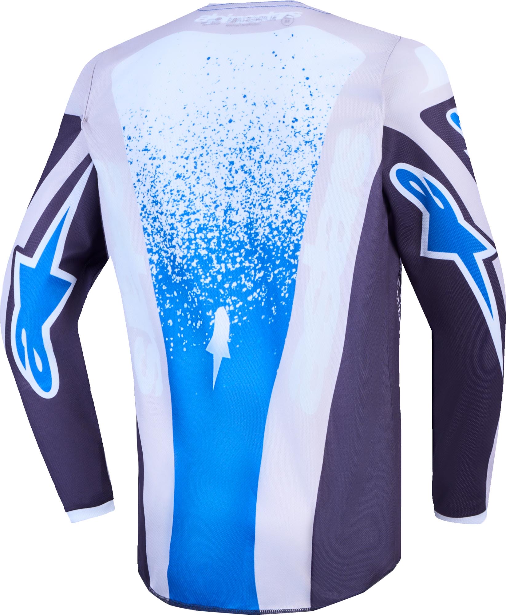 Alpinestars Fluid Drag Ungdoms motocrosstrøje sort/grå/blå S Figur 2