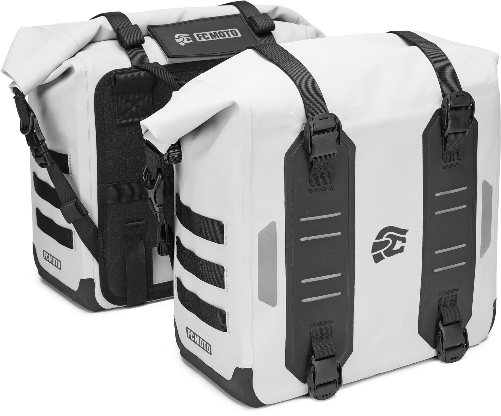 FC-Moto Ever-ST 34 L Set de geantă de șa alb Figura 1