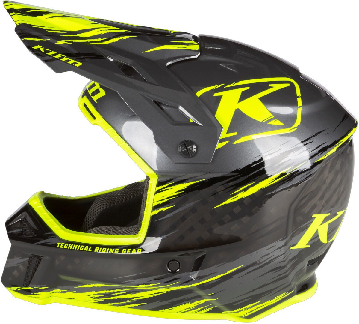 Klim F3 Carbon Pro Thrashed Hi-Vis Capacete Snowmobile XXL (62/63) Figura 2