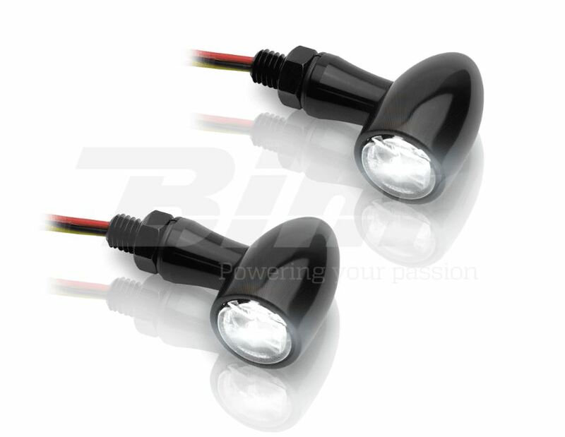 V-DELAR Blinkers LED V-PARTS 12V alu svart Figur 4