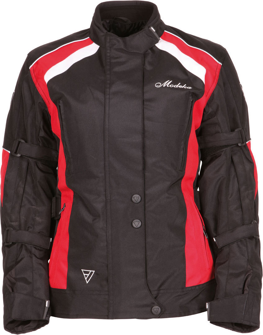 Modeka Janika Damen Motorrad Textiljacke schwarz/rot 36 Abbildung 1