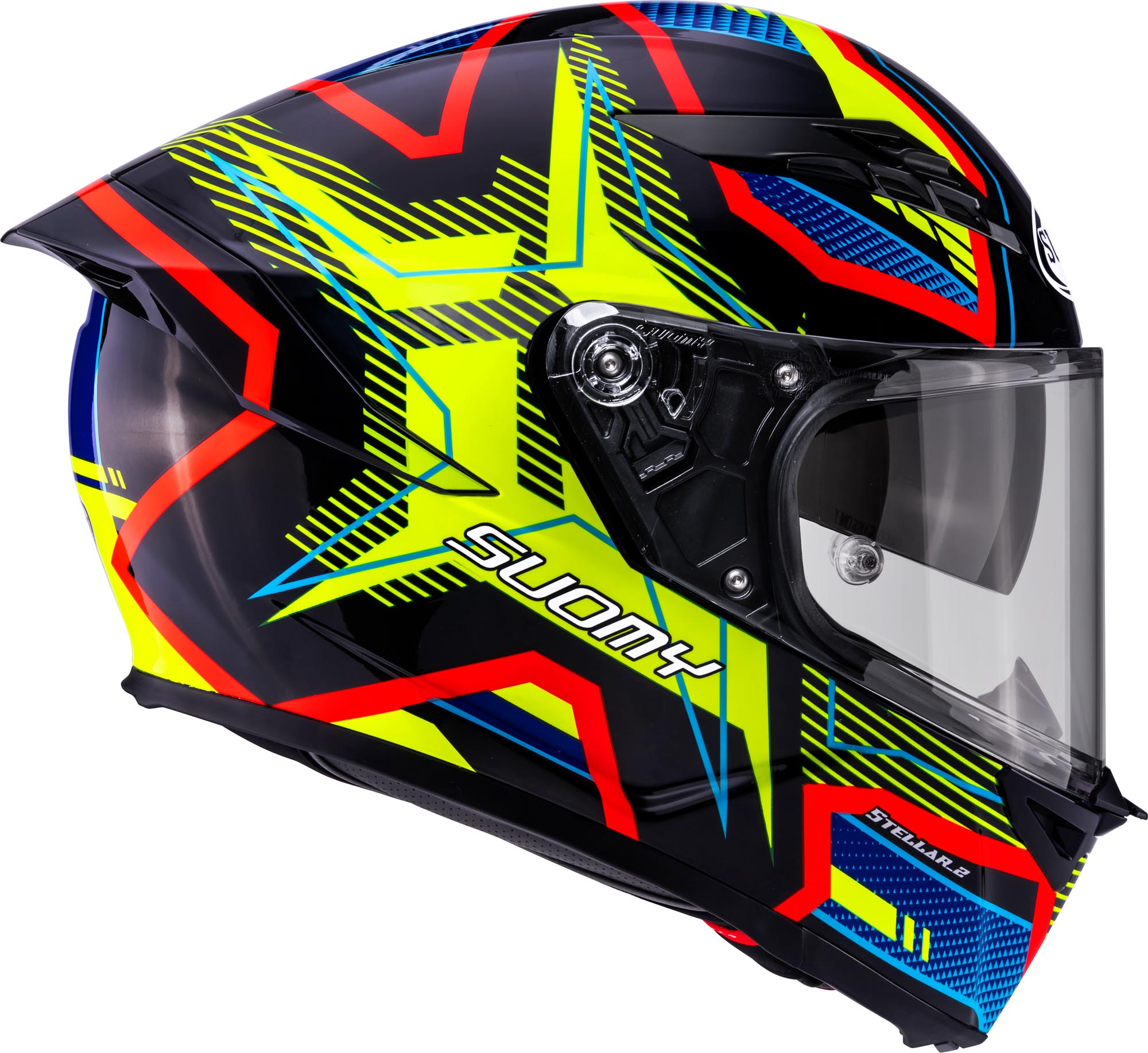 Suomy Stellar 2 Blackstar Helm blau/gelb XL (61/62) Abbildung 6