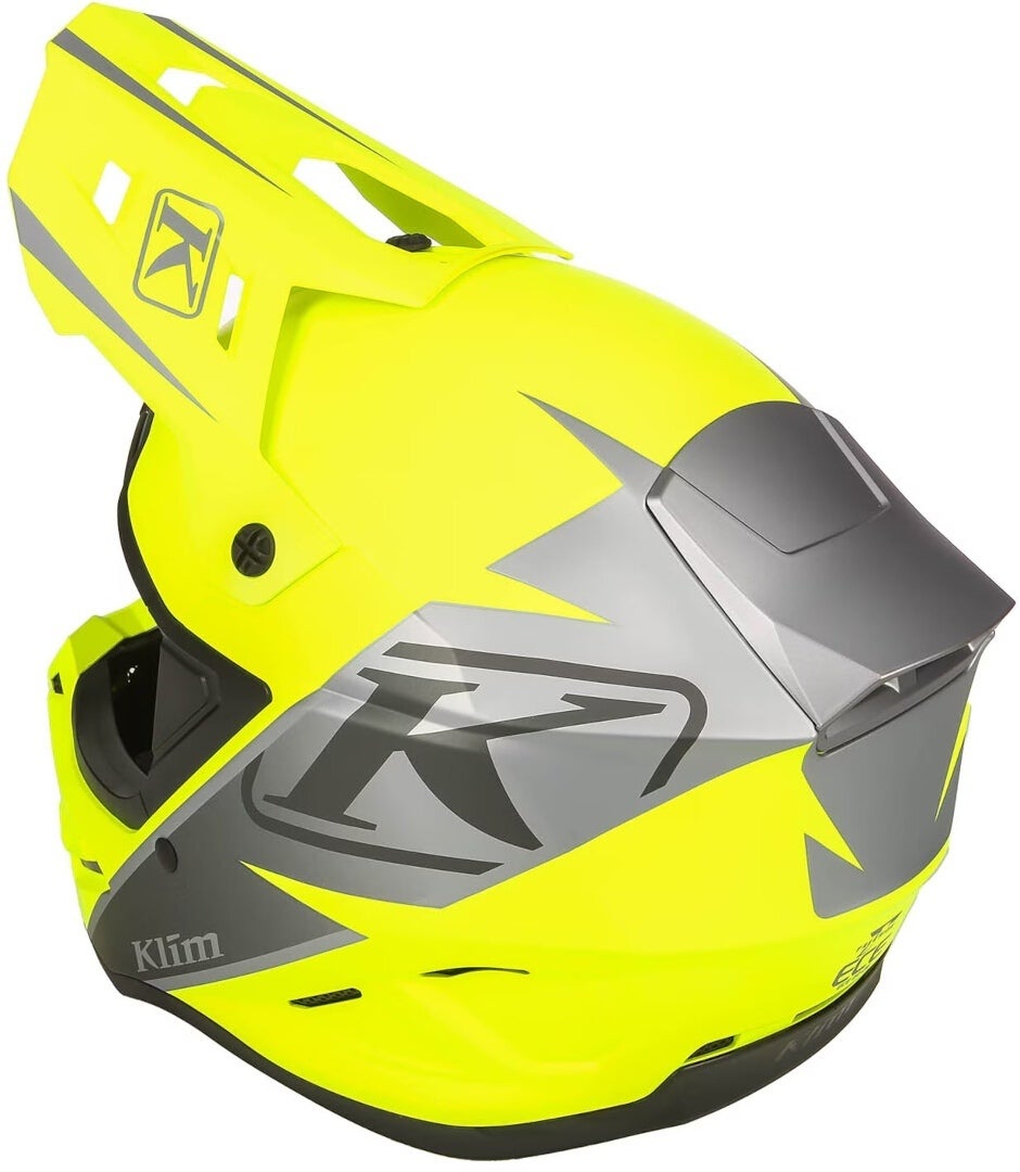 Klim T1 Freeride Snescooter hjelm neongul mat/grå mat L (58/59) Figur 2