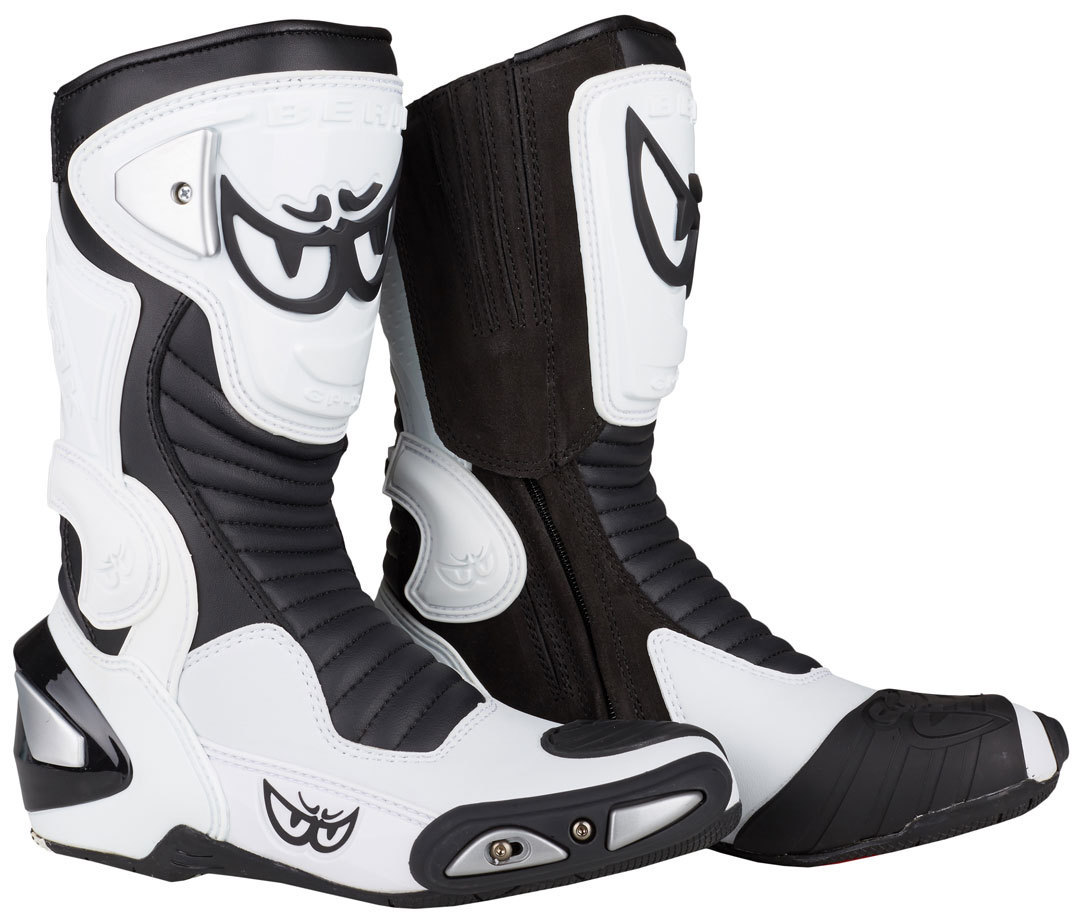 Berik Race-X Racing Bottes de moto Blanc/Noir 38 Figure 1