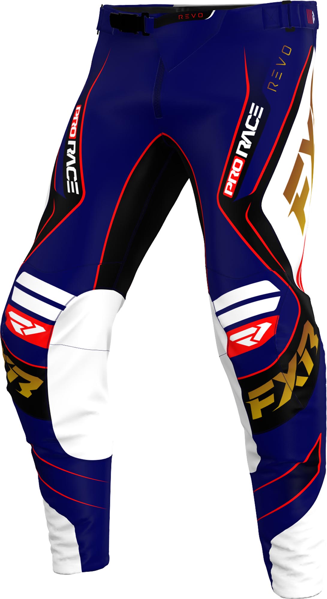 FXR Revo Alpha Motocross Pants blue/white/black/red 32 Figure 1