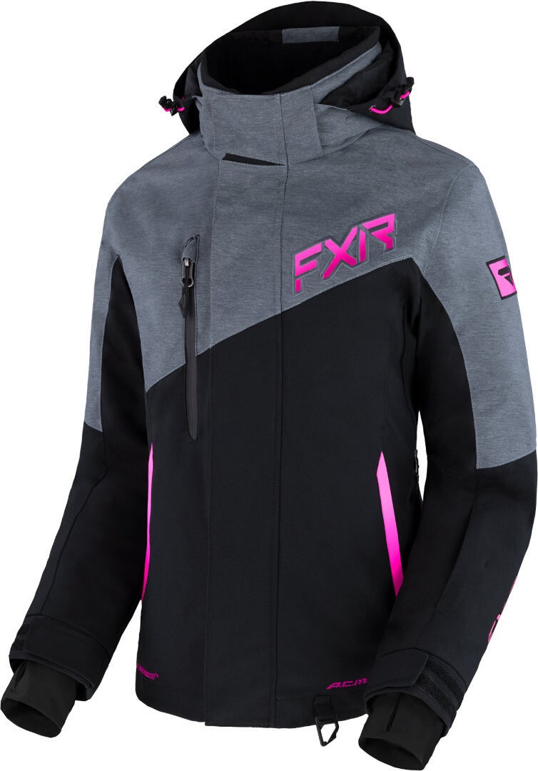 FXR Edge 2-in-1 Snescooterjakke til damer sort/grå/pink 16 Figur 1