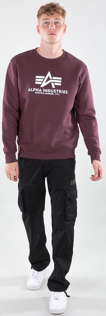 Alpha Industries Basic Sweatshirt dark red 3XL Figure 3