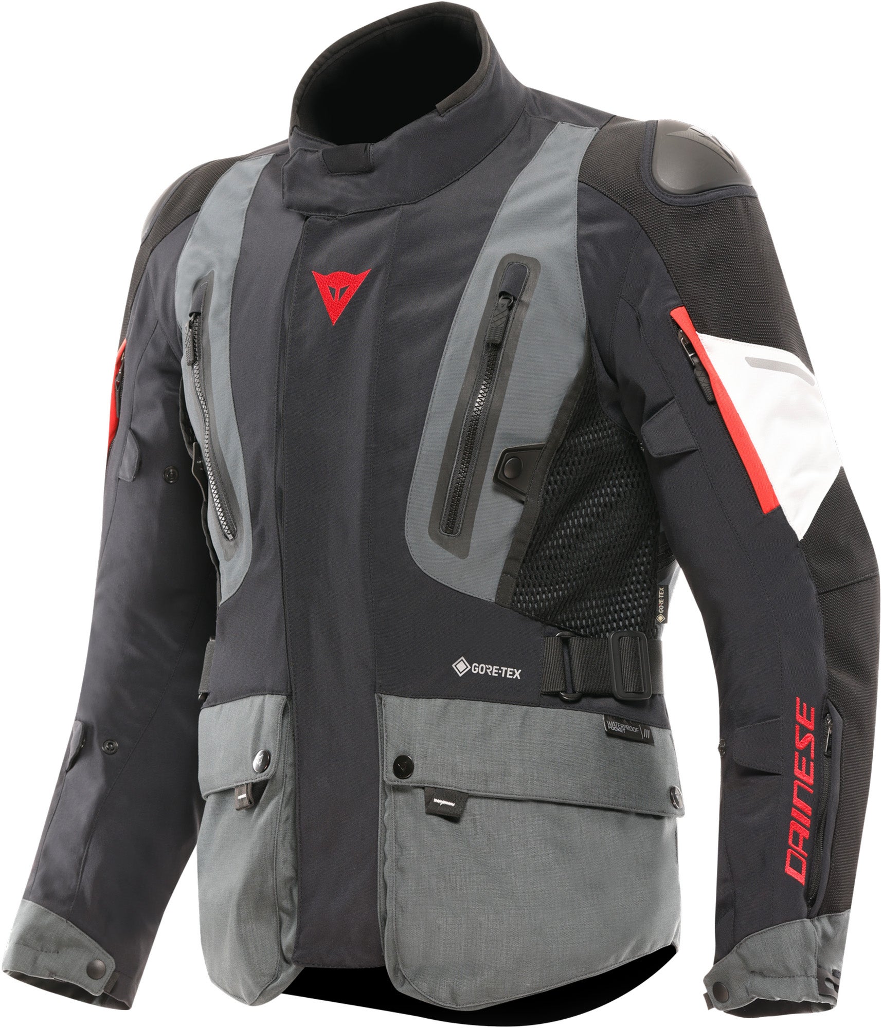 Dainese Carve Master 4 Gore-Tex αδιάβροχο μπουφάν μοτοσικλέτας μαύρο/γκρι/κόκκινο 44 Γράφημα 1