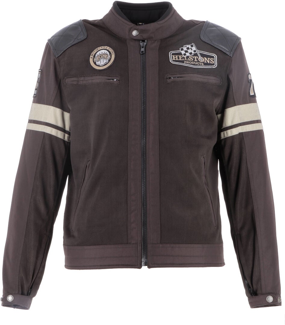 Helstons Revolte Air Motorrad Textiljacke dunkelbraun L Abbildung 1