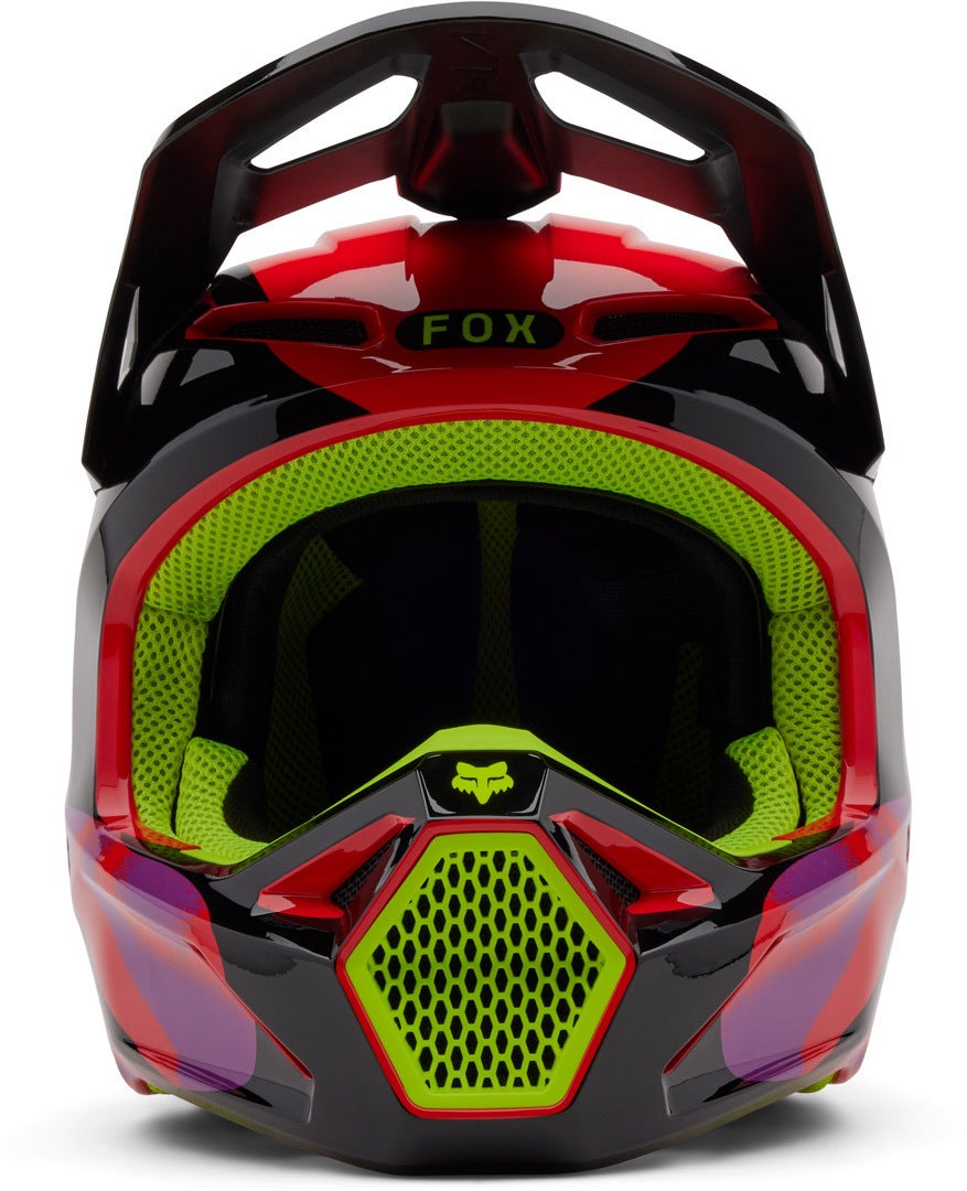 FOX V1 Emotion Casco da motocross nero/rosso/giallo M (57/58) Figura 6