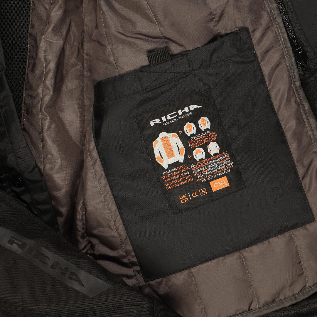 Richa Infinity 3 veste textile de moto imperméable noir M Figure 8