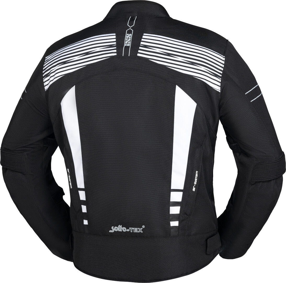 IXS RS-400-ST 3.0 Waterproof Motorcycle Textile Jacket black/white L Figure 2