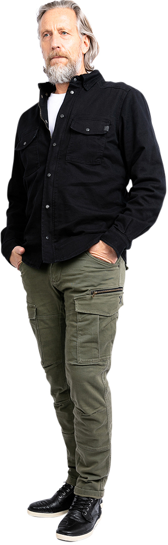 John Doe Stroker Cargo XTM Motorcycle Textile Pants olive 38 L36 Figure 14
