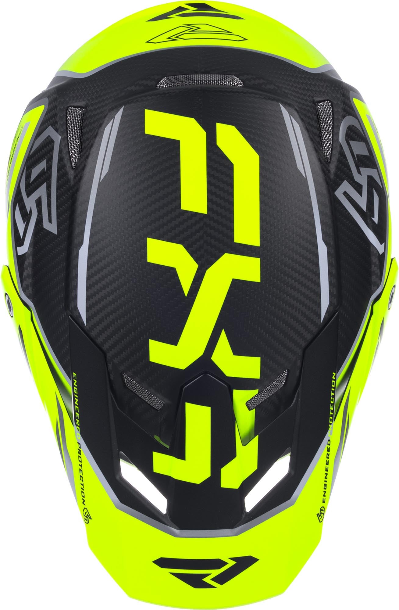 Side view of FXR 6D ATR-3Y Carbon 2026 Youth Motocross Helmet