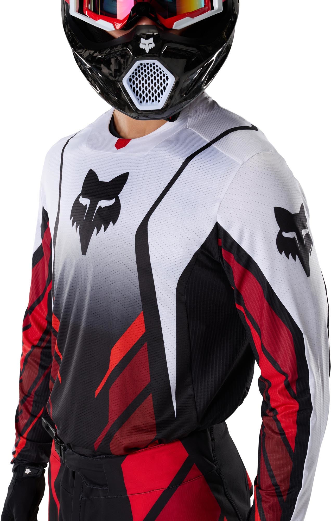 FOX 360 Foundry Motocross Jersey schwarz/rot/weiß L Abbildung 5