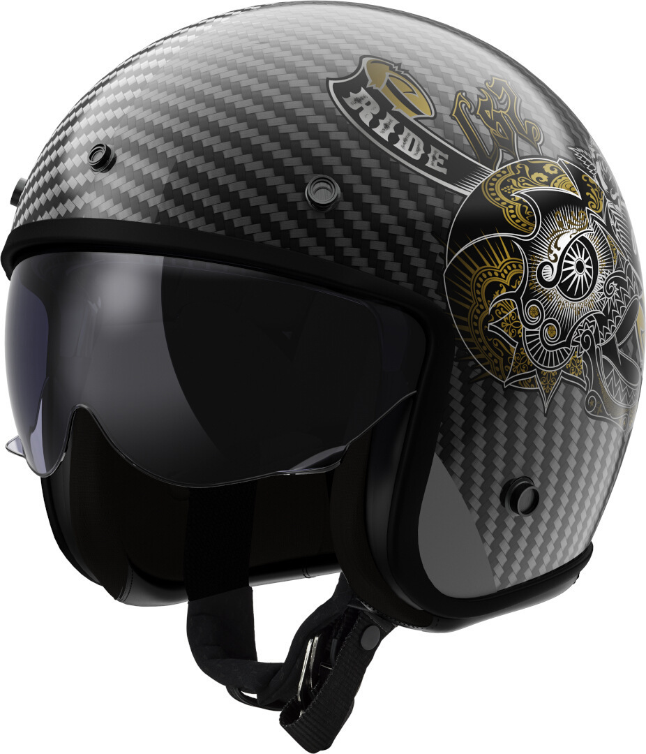LS2 OF601 Bob II Carbon Custom Casco Jet L (59/60) Figura 1