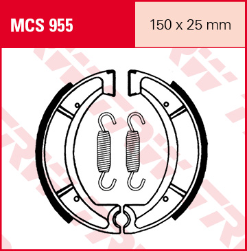 TRW Lucas Bremsbacken MCS955 Figur 1