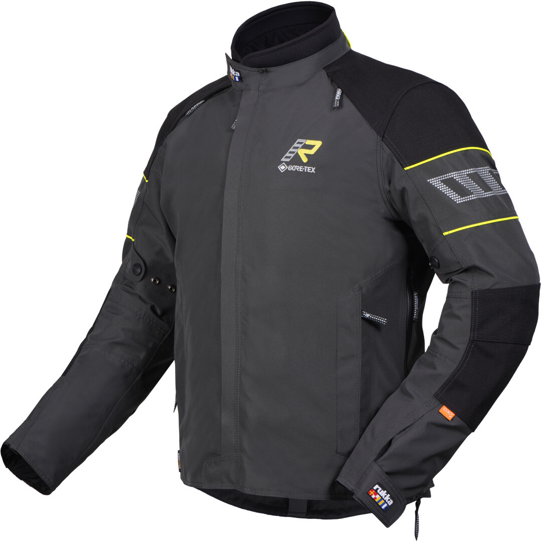 Rukka R-EX 2.0 waterdichte motorfiets textieljas antraciet 48 Figuur 1