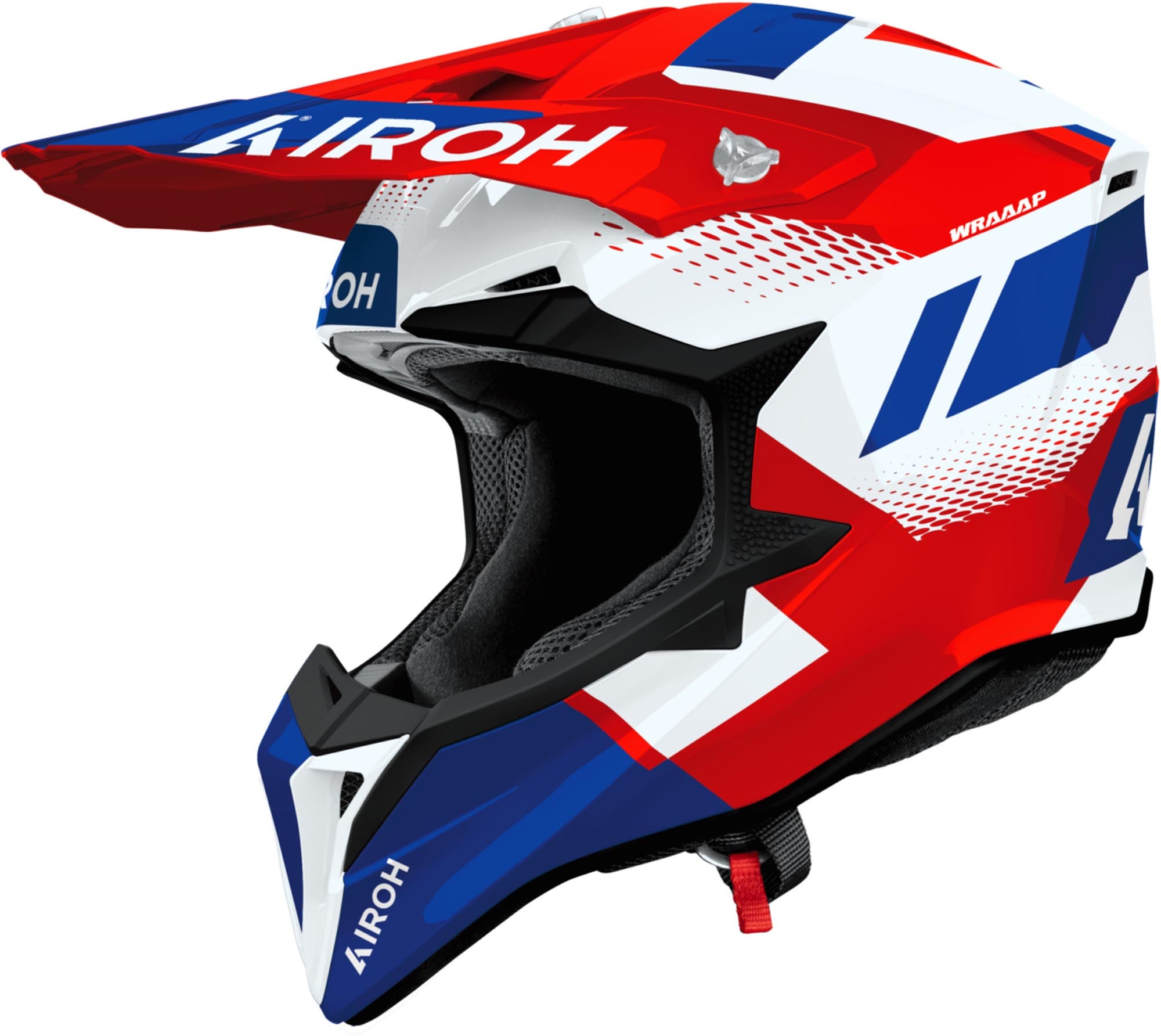 Airoh Wraaap Vision Motocross Helmet white/blue/red XL (61/62) Figure 1