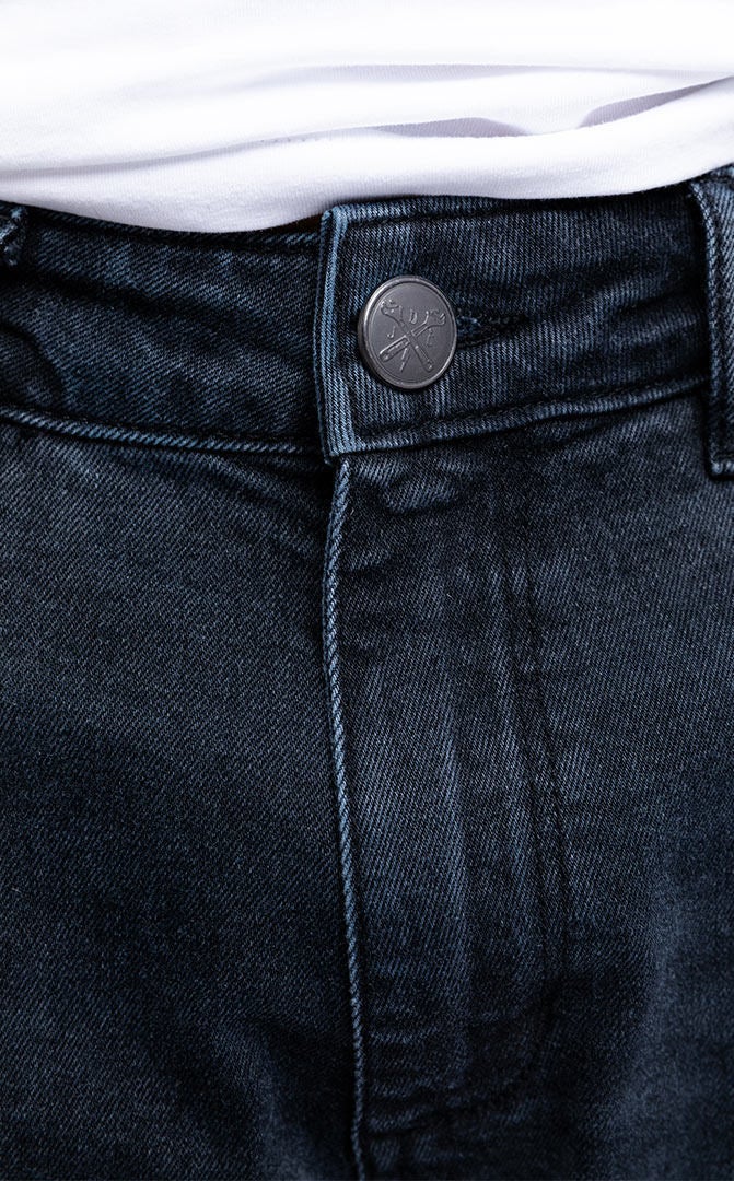 John Doe Pioneer Mono Motorcykel Jeans Sort vask 34 L32 Figur 5