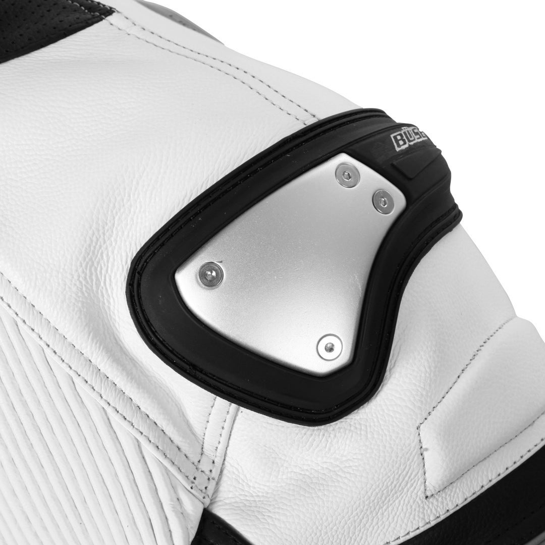 Side view of Büse Track Two Piece Ladies Motorcycle Leather Suit