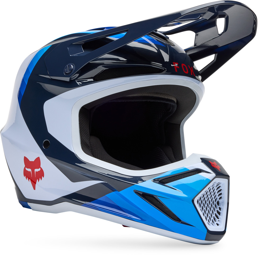 FOX V3 Fade MIPS Casco da motocross bianco/blu XXL (63/64) Figura 1