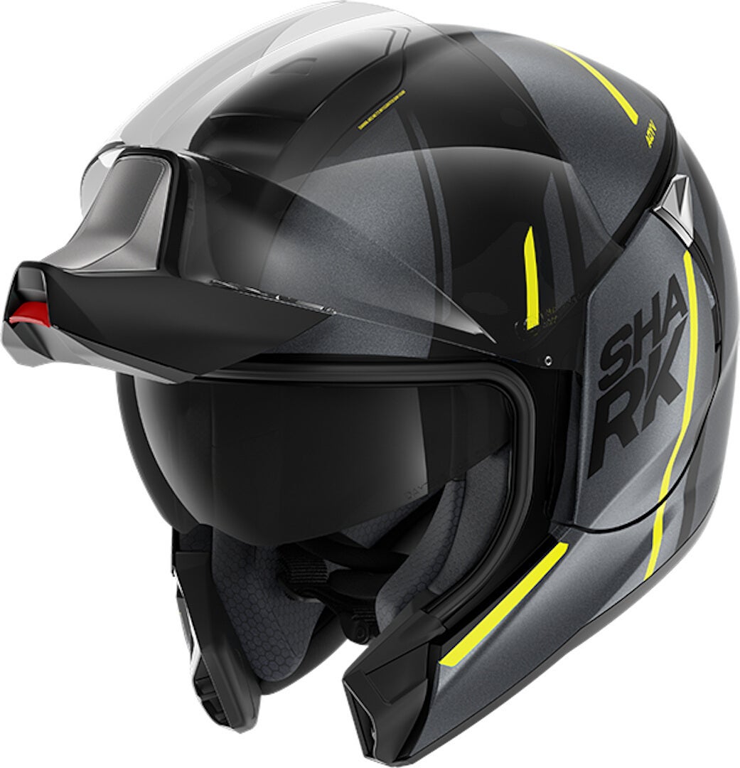 Shark Evojet Vyda Mat Helmet black/yellow L (59/60) Figure 2