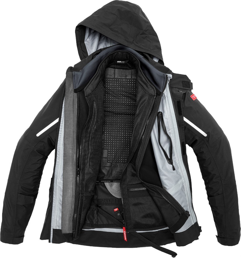 Spidi Mission-T H2Out Step-InArmor Motorcycle Textile Jacket black/grey L Figure 10