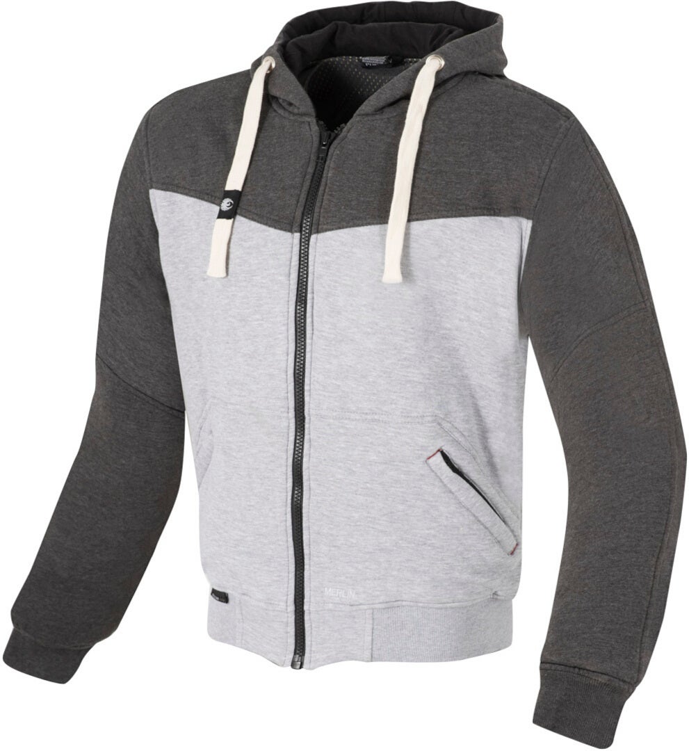 Merlin Hurley Zip Hoodie Jacke hellgrau/dunkelgrau XL Abbildung 1
