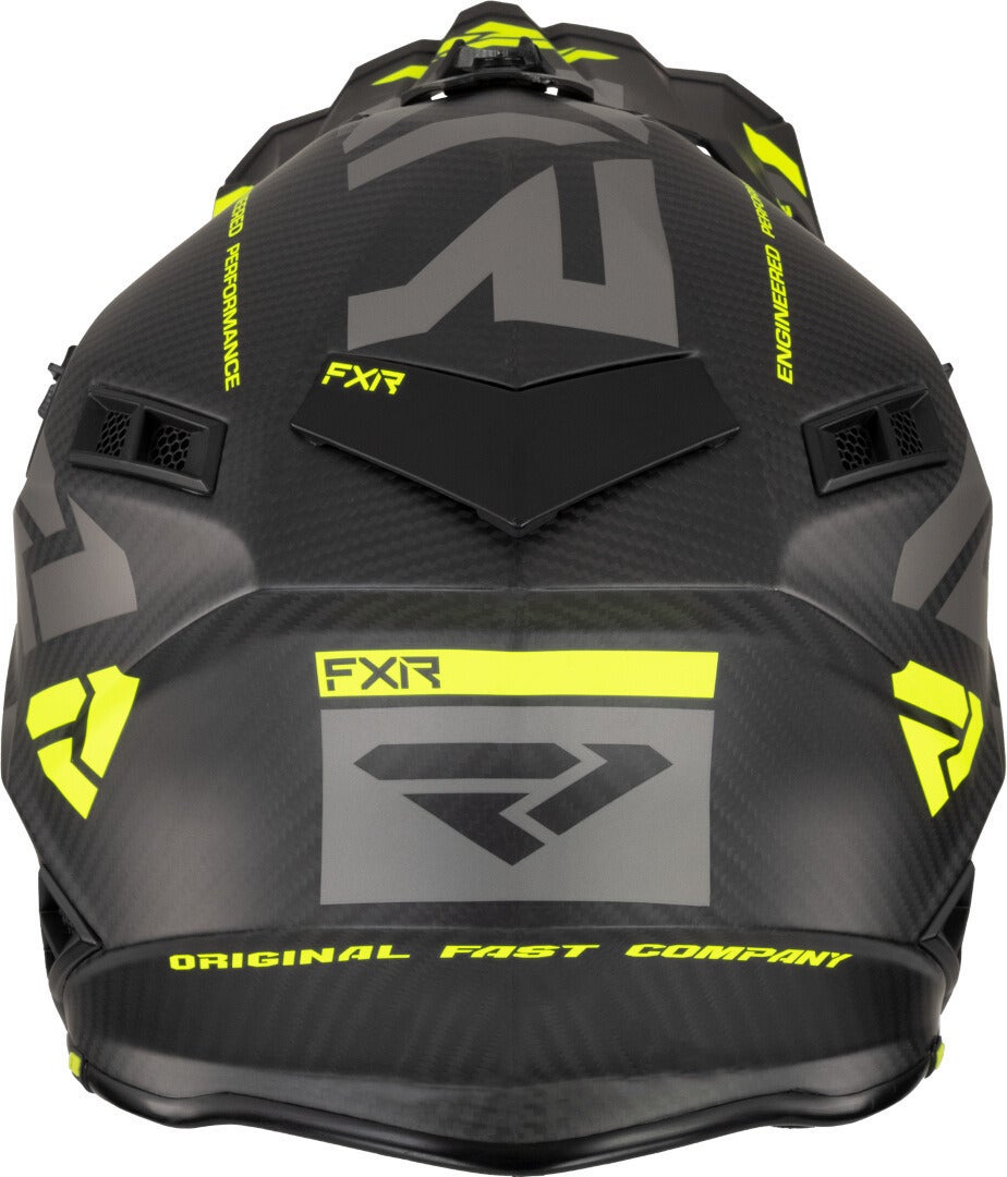 FXR Helium Carbon 2023 Motocross hjelm sort/grå/gul L (59/60) Figur 3