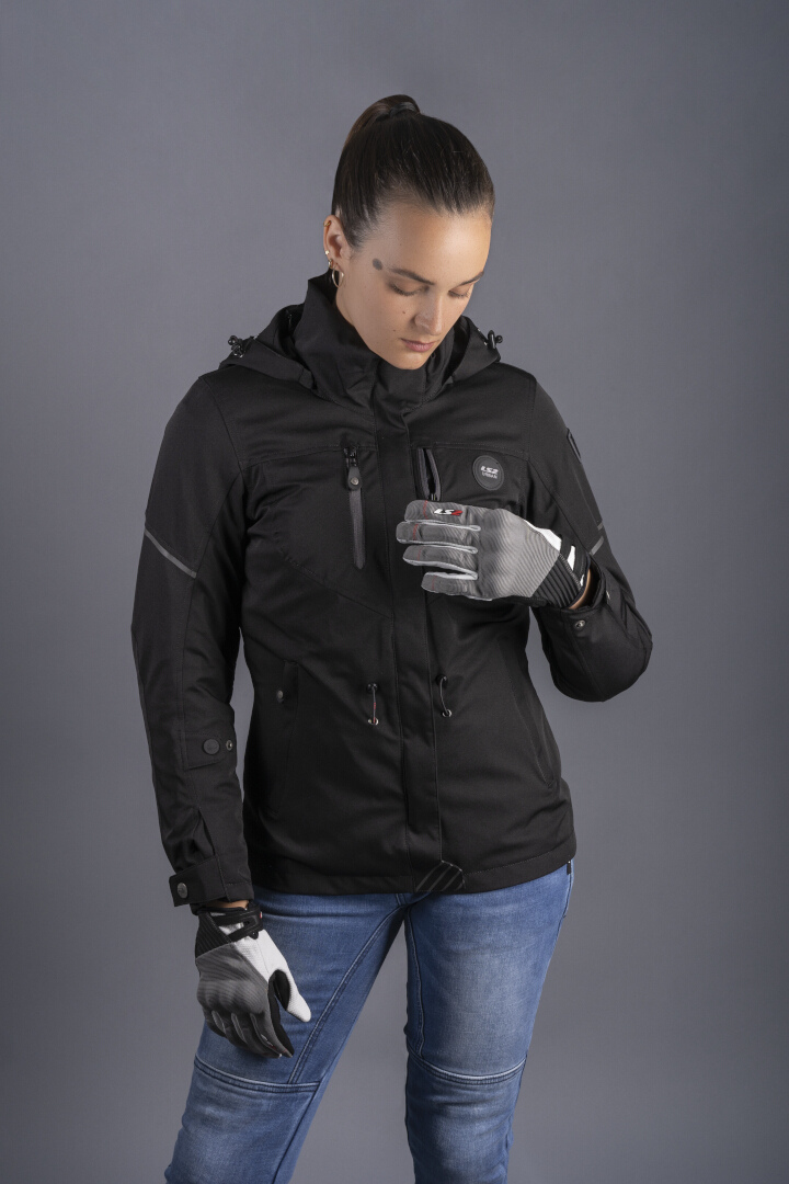 LS2 Rambla Evo imperméable dames moto textile veste noir M Figure 4