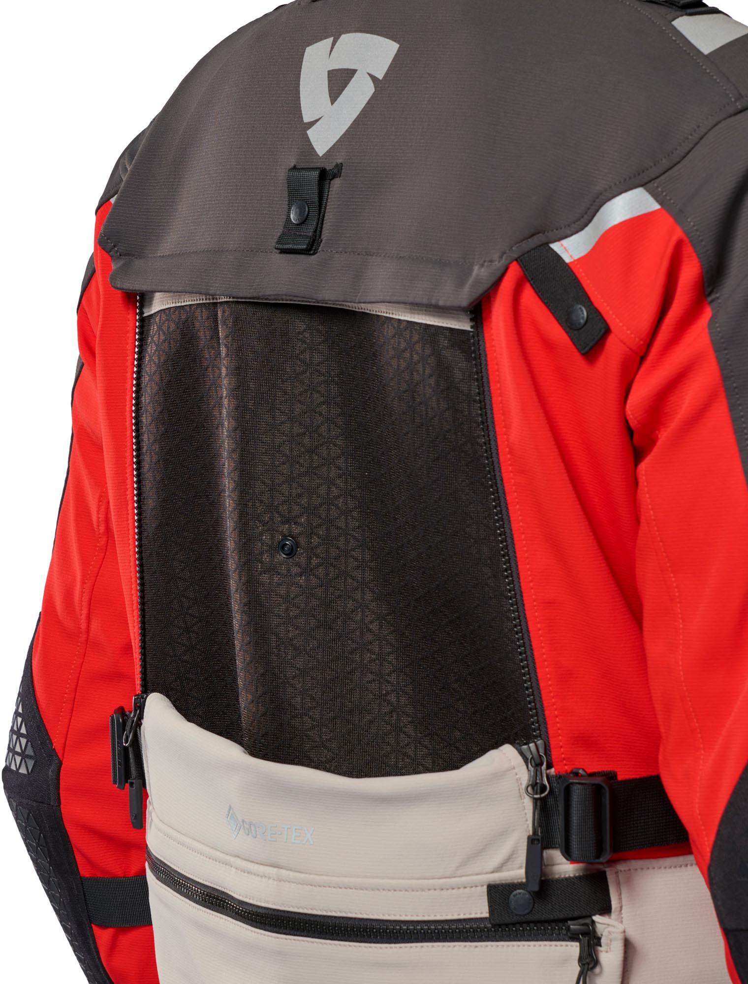 Revit Defender 4 GTX Veste textile moto imperméable anthracite/rouge S Figure 6