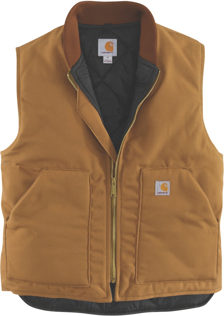 Carhartt Relaxed Fit Firm Duck Insulated Rib Collar Vest-image-184353077