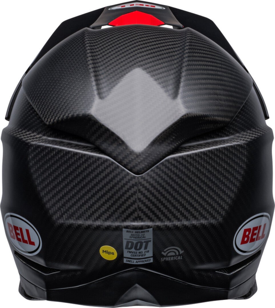 Bell Moto-10 Spherical Satin Gloss Casco da motocross nero/rosso XL (60/61) Figura 8