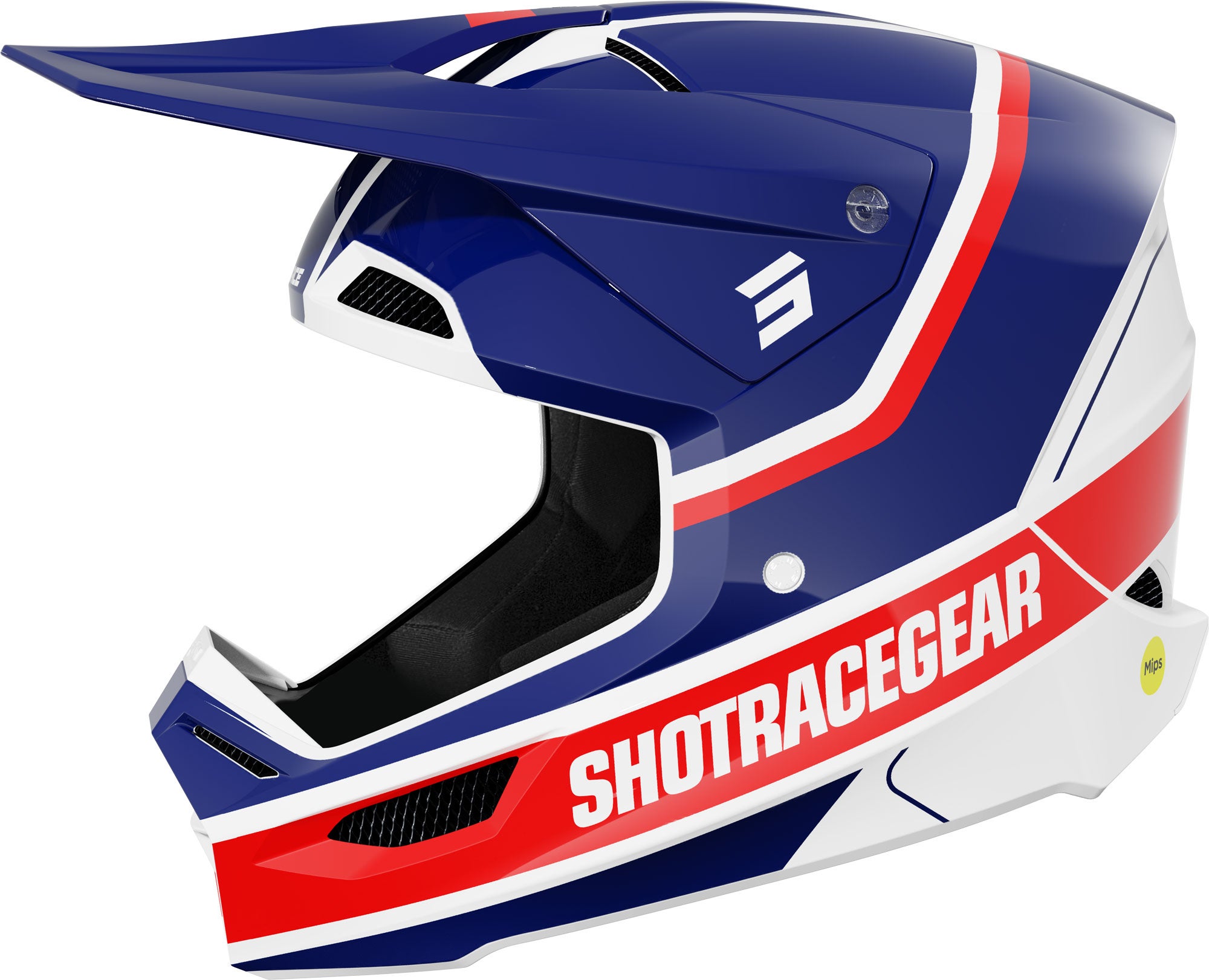 Shot Race Mythic Motocross Helm blau/rot L (59/60) Abbildung 1