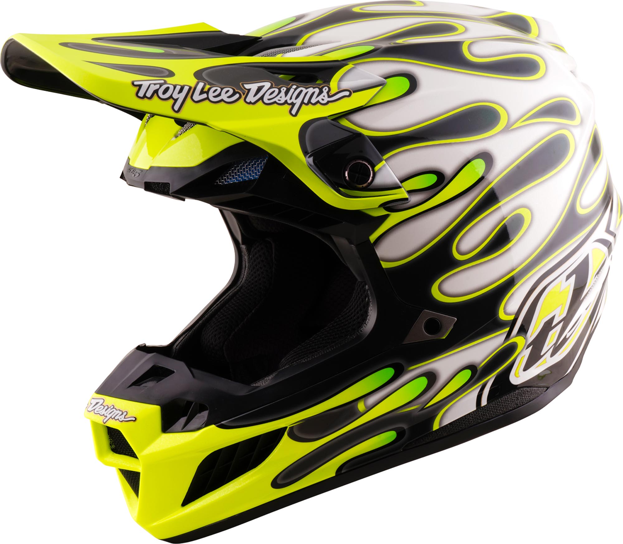 Troy Lee Designs SE5 Composite MIPS Overspray Neon Motokrosová prilba L (58/59) Obrázok 1