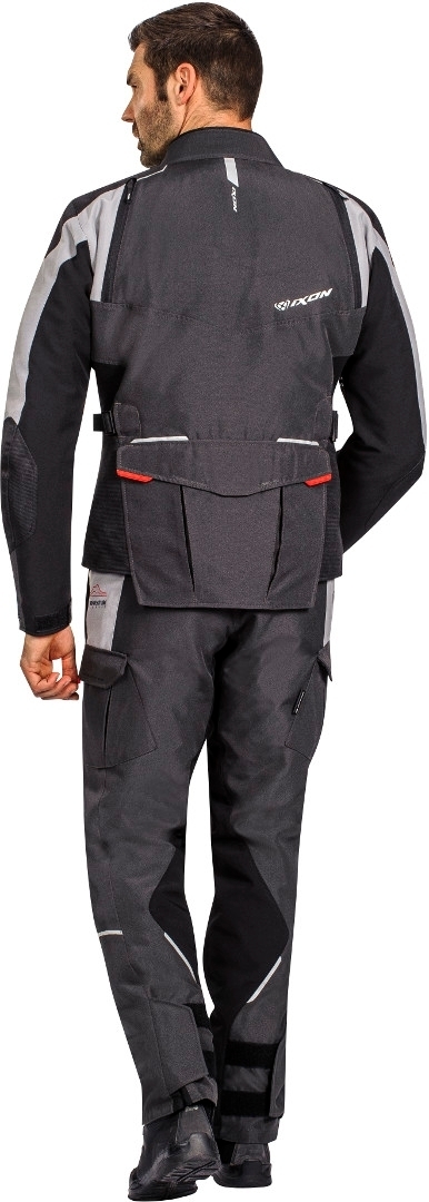 Ixon Balder Motorcycle Textile Jacket black/grey/red L Figure 4