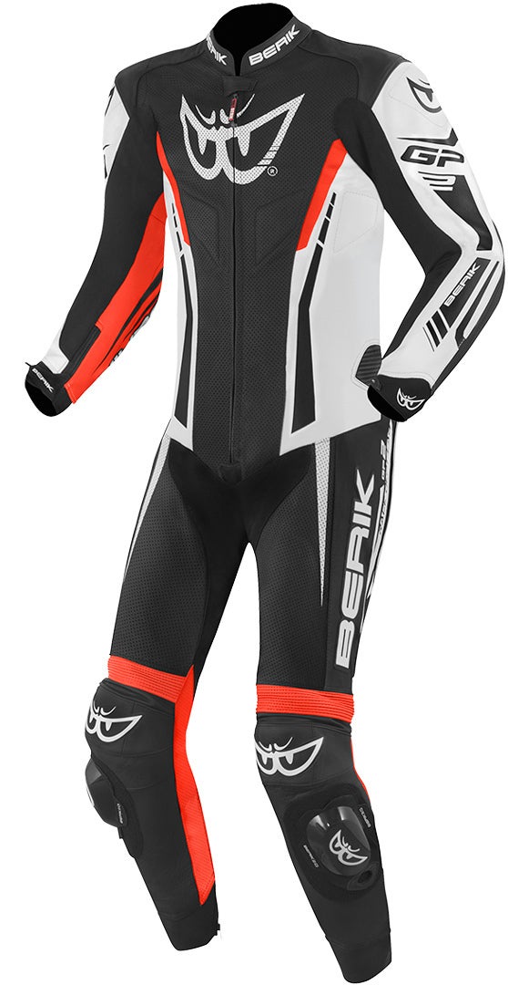 Berik Monza Eendelig motorfiets lederen pak zwart/wit/rood 58 Figuur 1