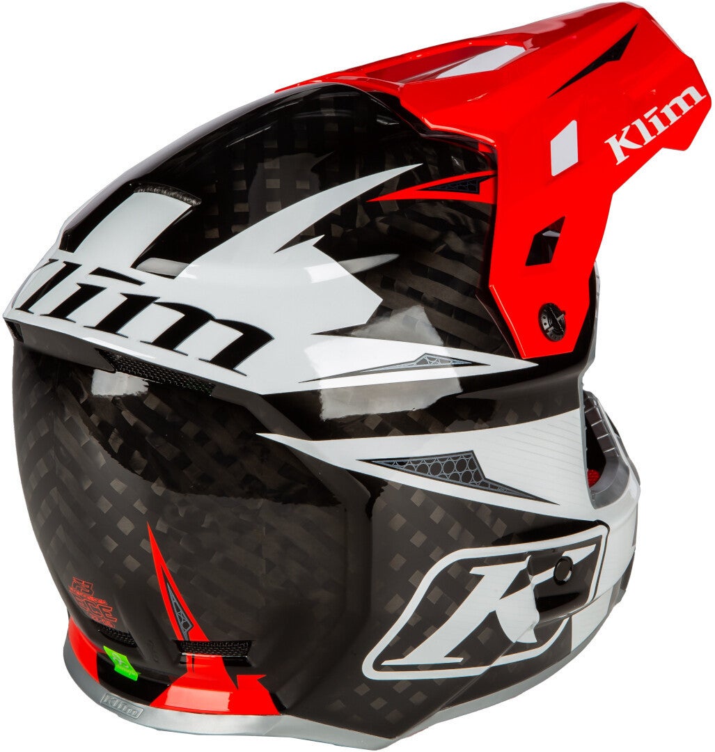 Klim F3 Carbon Pro Casco Motocross rosso/nero/bianco L (58/59) Figura 8