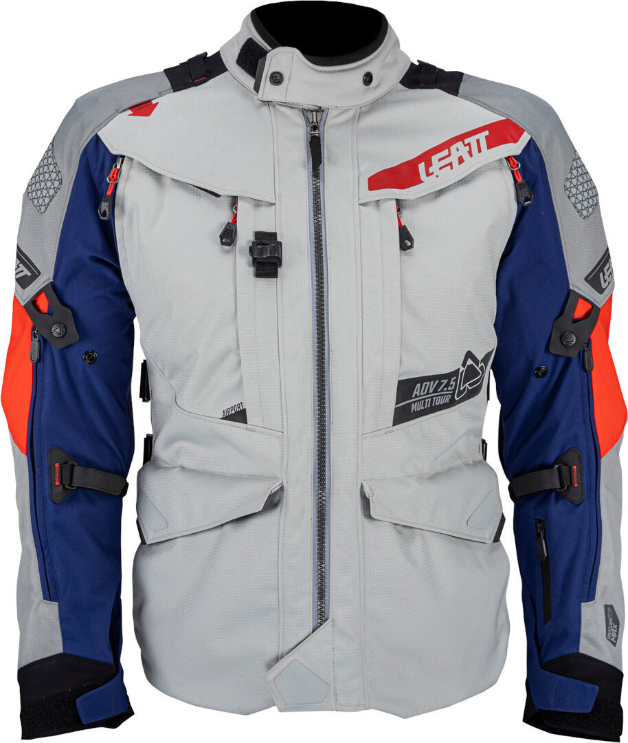 Leatt ADV Multitour 7.5 waterproof Textile Jacket light grey/blue/red XL Figure 5