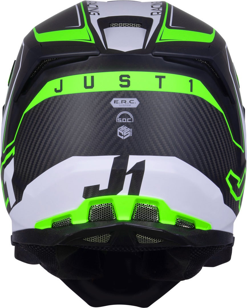 Just1 J22 Carbon Fluo 2.0 Casco da motocross Verde/Nero M (57/58) Figura 4