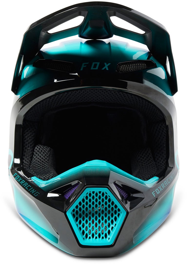 FOX V1 Toxsyk Jugend Motocross Helm schwarz Y/M (49/50) Abbildung 3