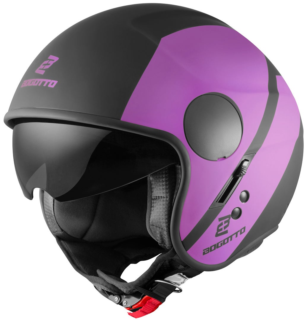 Bogotto V595 Sierra Casco Jet nero/viola 2XL Figura 1