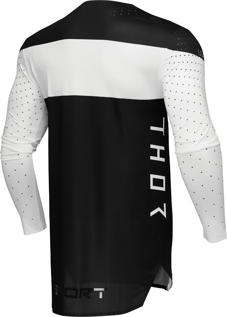Thor Sportmode Strike Motokrosový dres černobílá XXL Obrázek 4