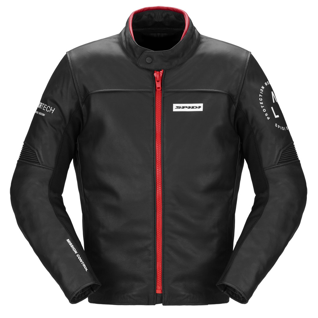 Spidi Genesis Motorcycle Leather Jacket black/red 52 Figure 1