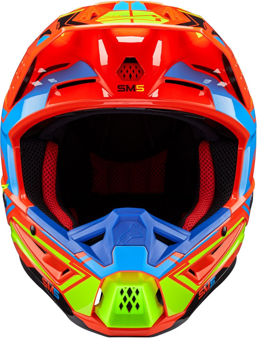 Alpinestars S-M5 Action 2 2024 Motocross Helm orange/gelb S (55/56) Abbildung 5