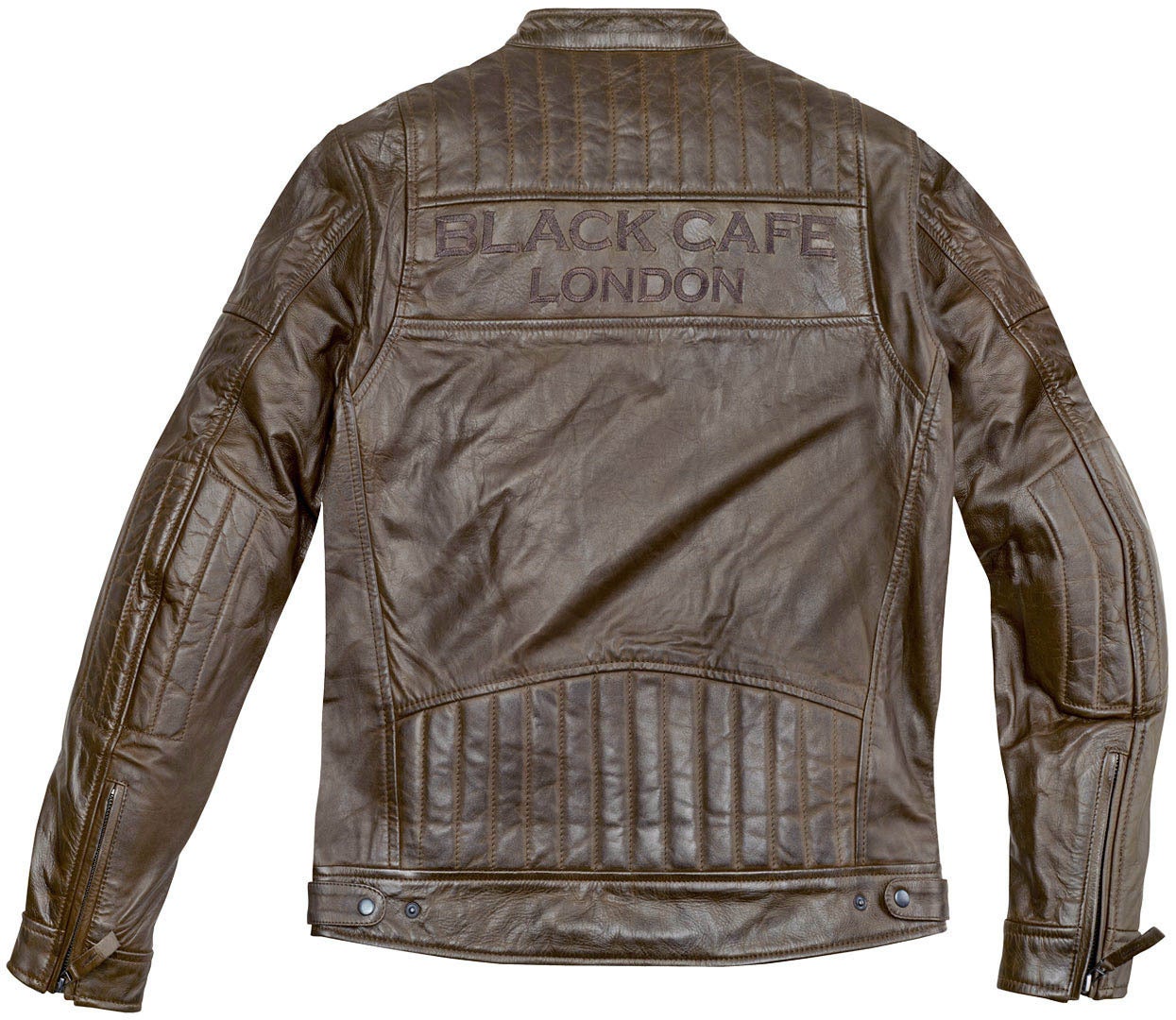 Black-Cafe London Philadelphia Motorcycle Leather Jacket brown 60 Figure 2