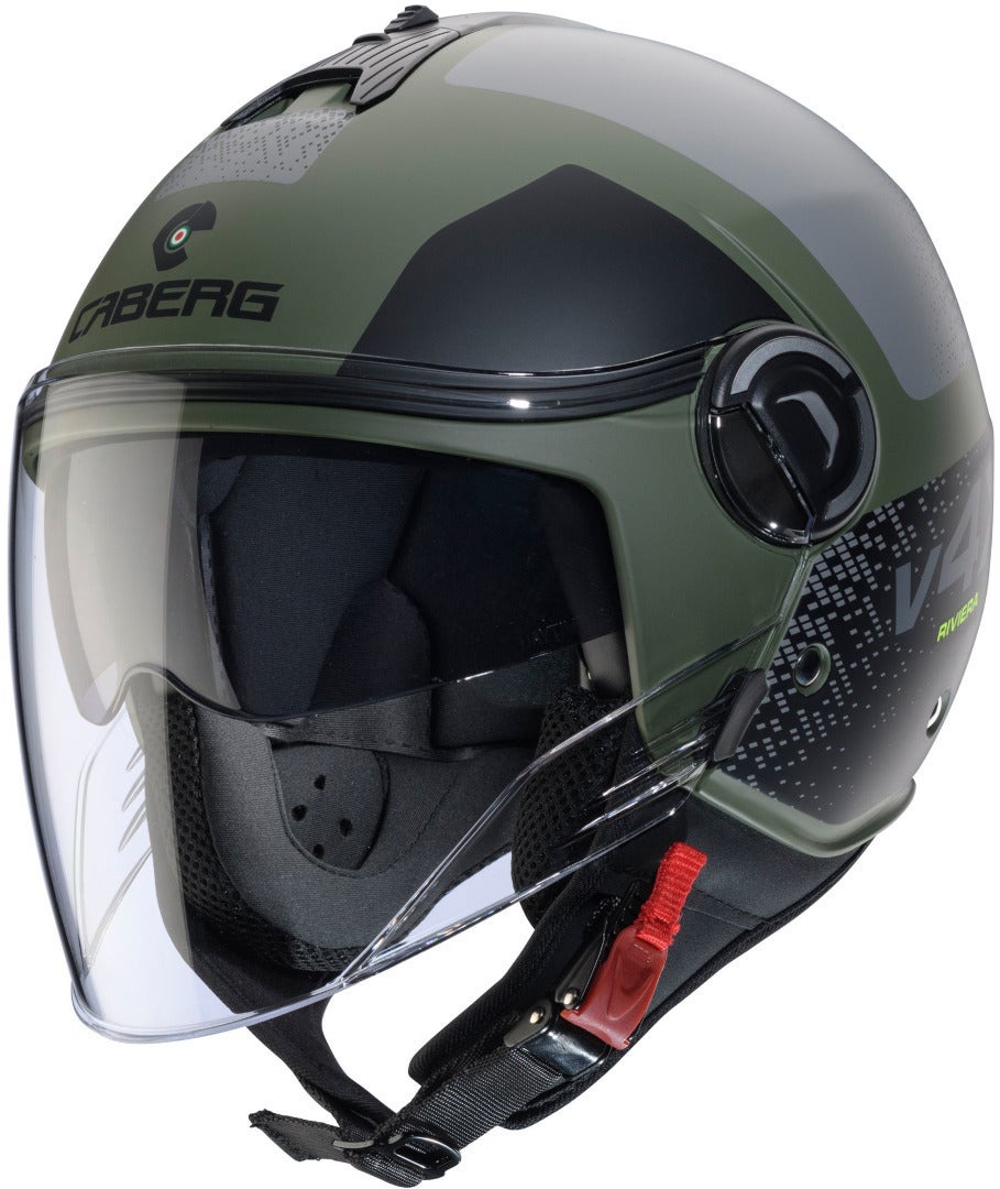 Caberg Riviera V4 X Alpha Jet hjelm Green Matt XXL (63/64) Figur 1